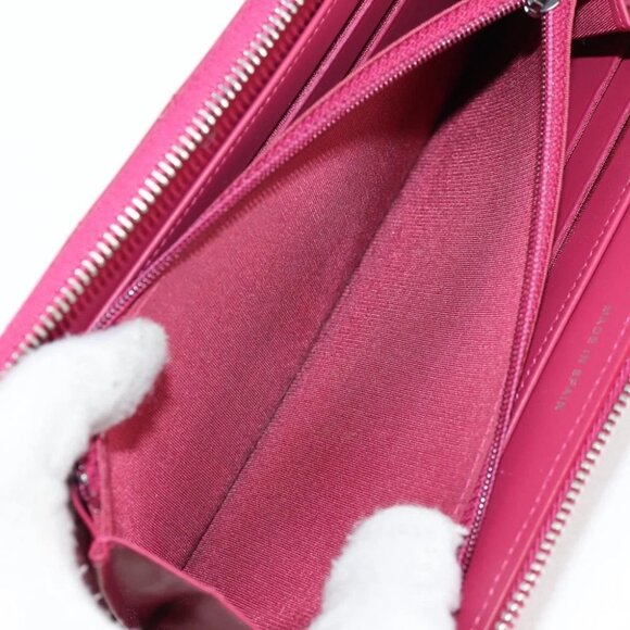 CHANEL Matelasse Brilliant Long Wallet Enamel Pink Silver CC - Picture 12 of 16